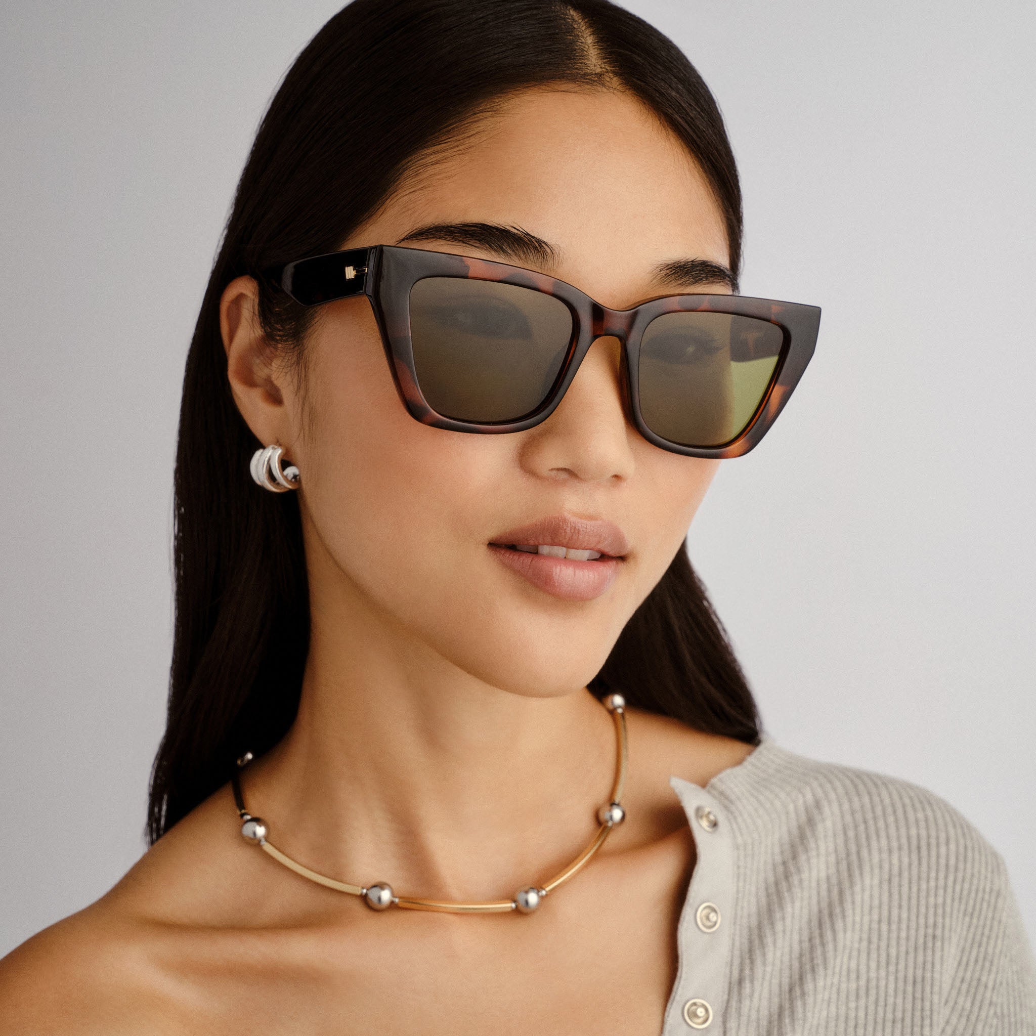 Le Specs Sunglasses Le Coeur - Dark Tort