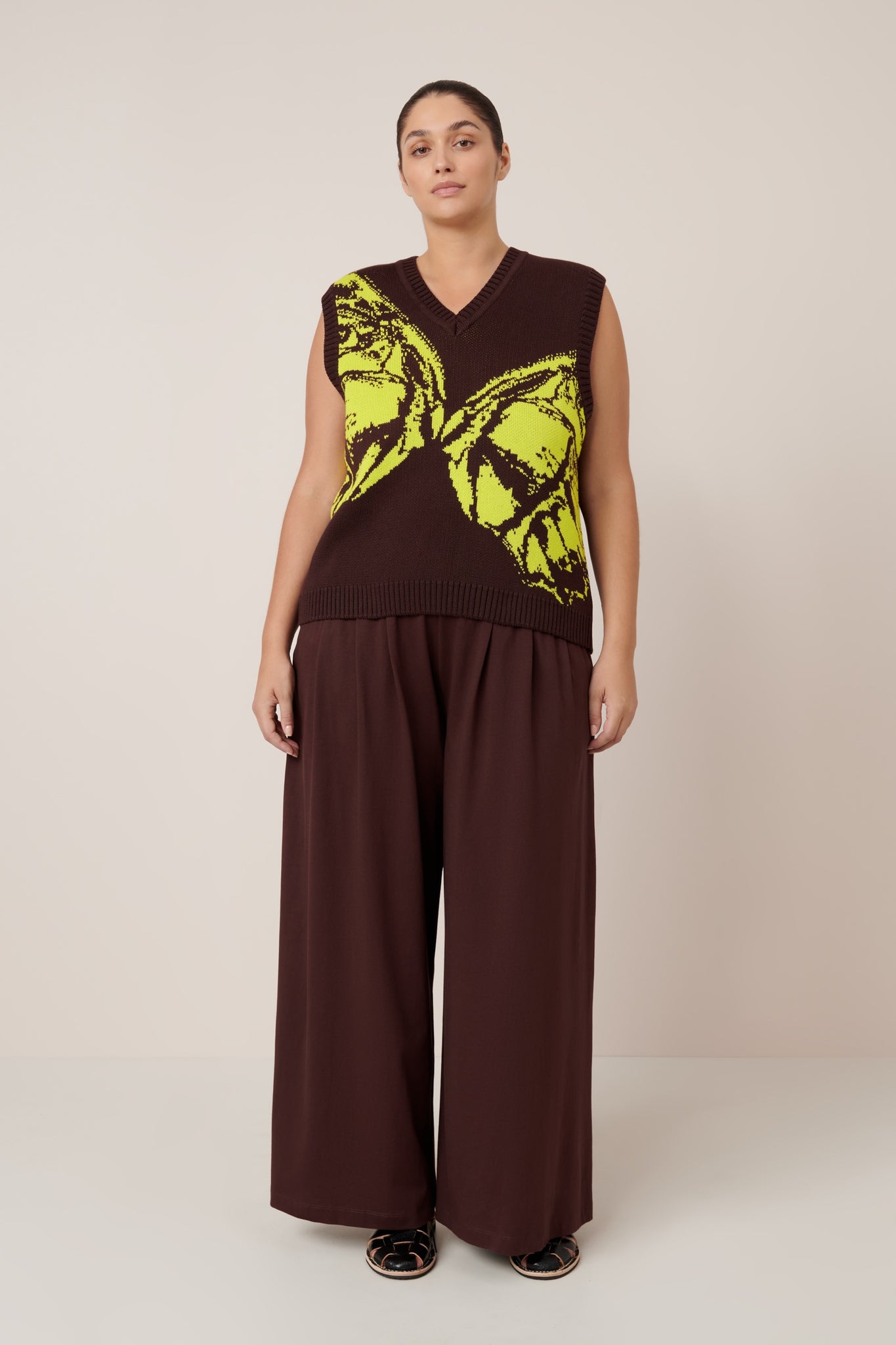 Kowtow Wingspan Vest - Mahogany