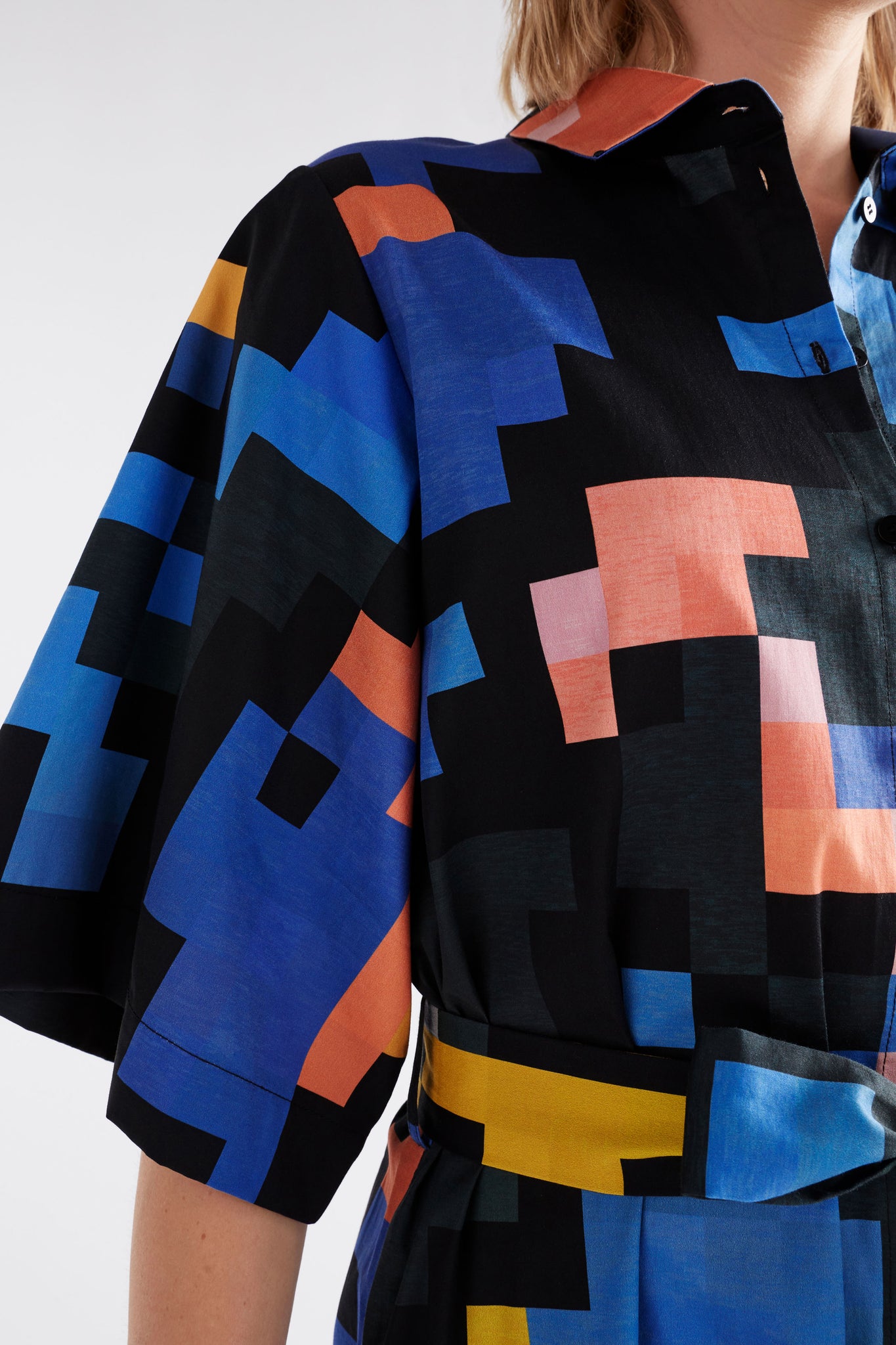 Elk Grand Shirt Dress - Lucent Print