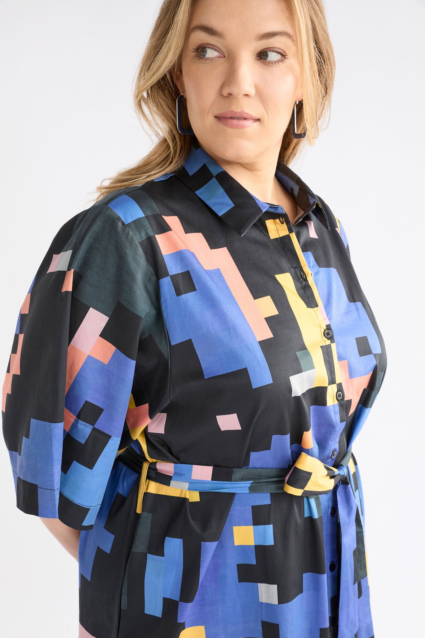 Elk Grand Shirt Dress - Lucent Print