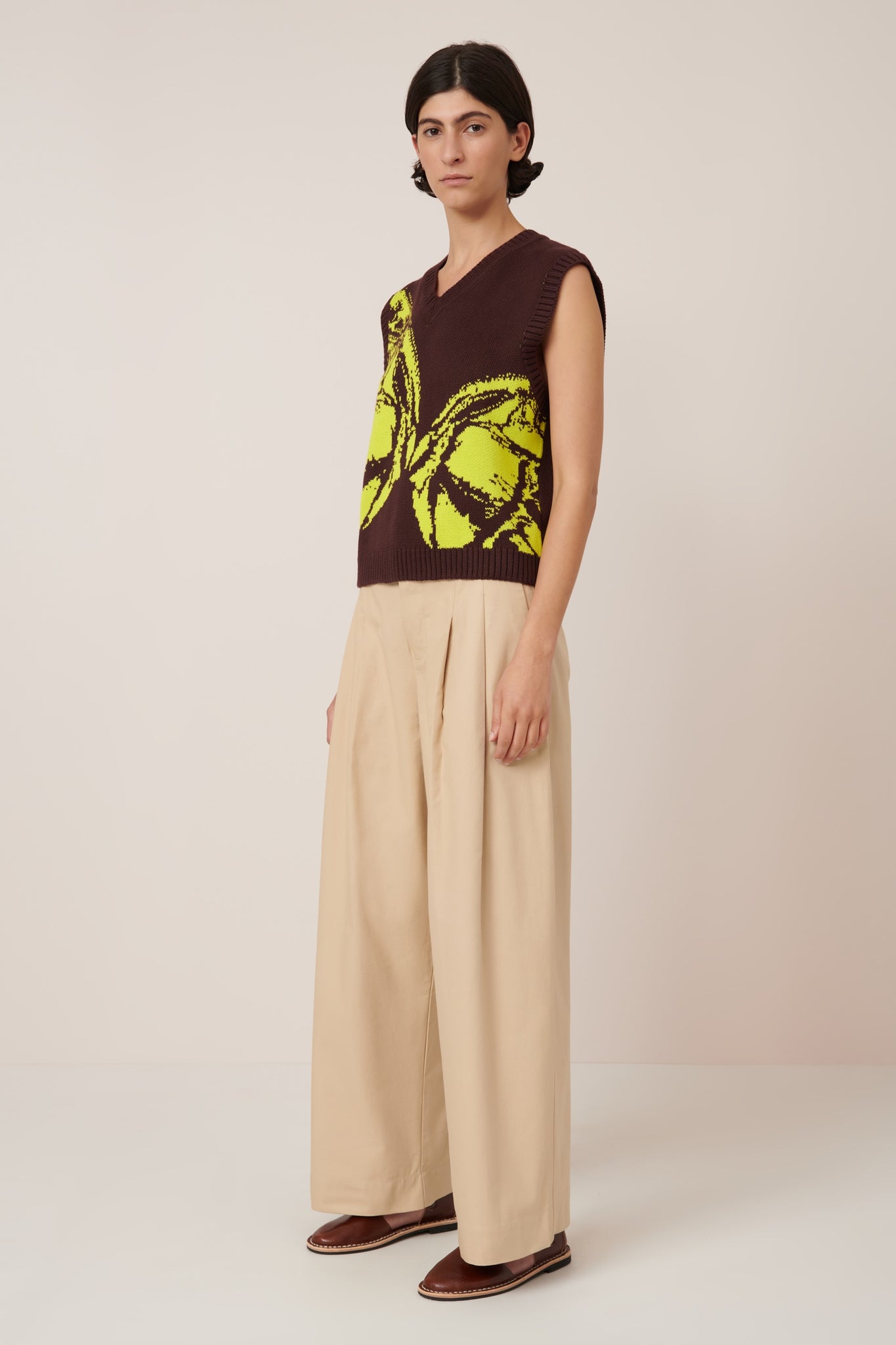 Kowtow Wingspan Vest - Mahogany