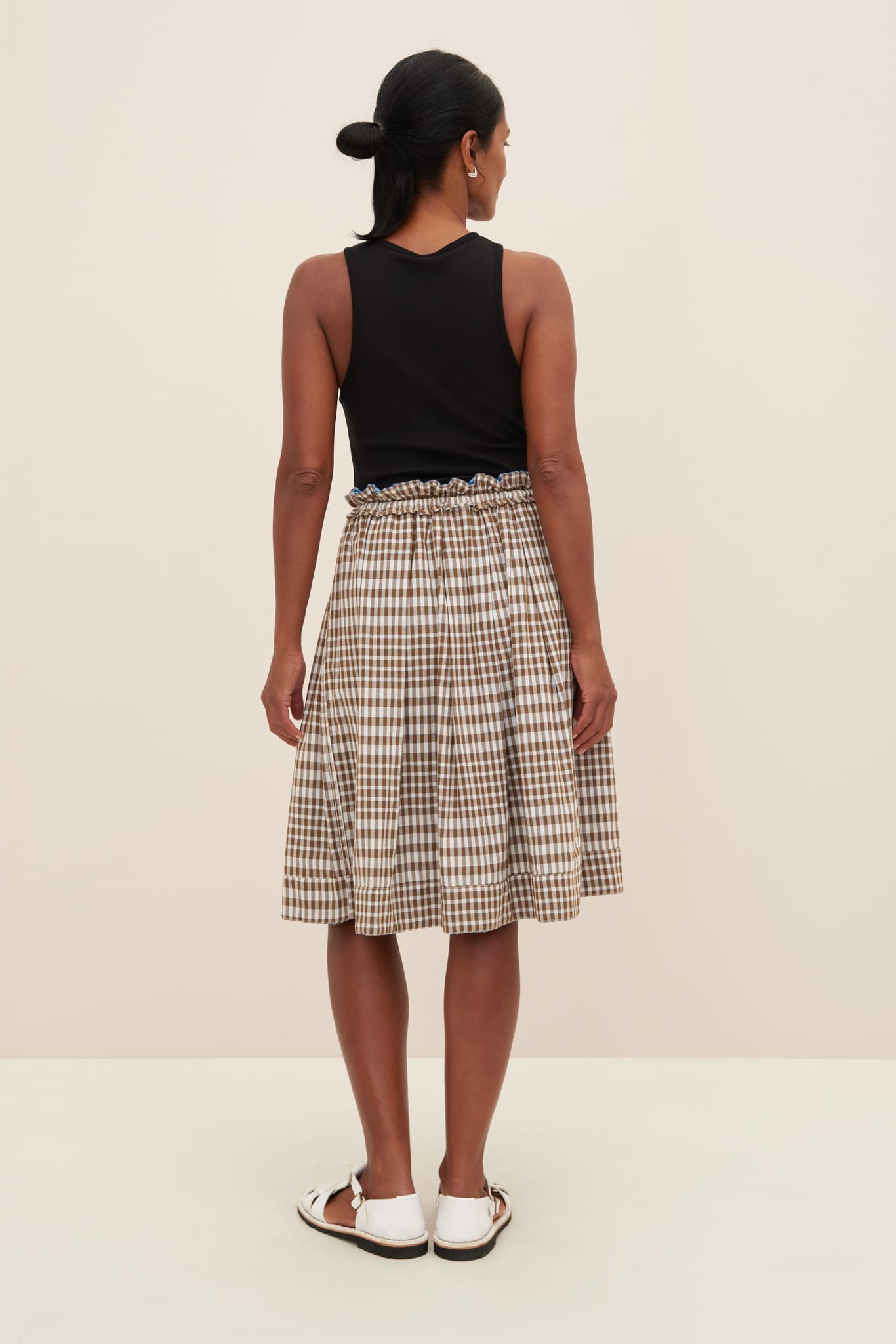 Kowtow Cove Skirt - Blue Check