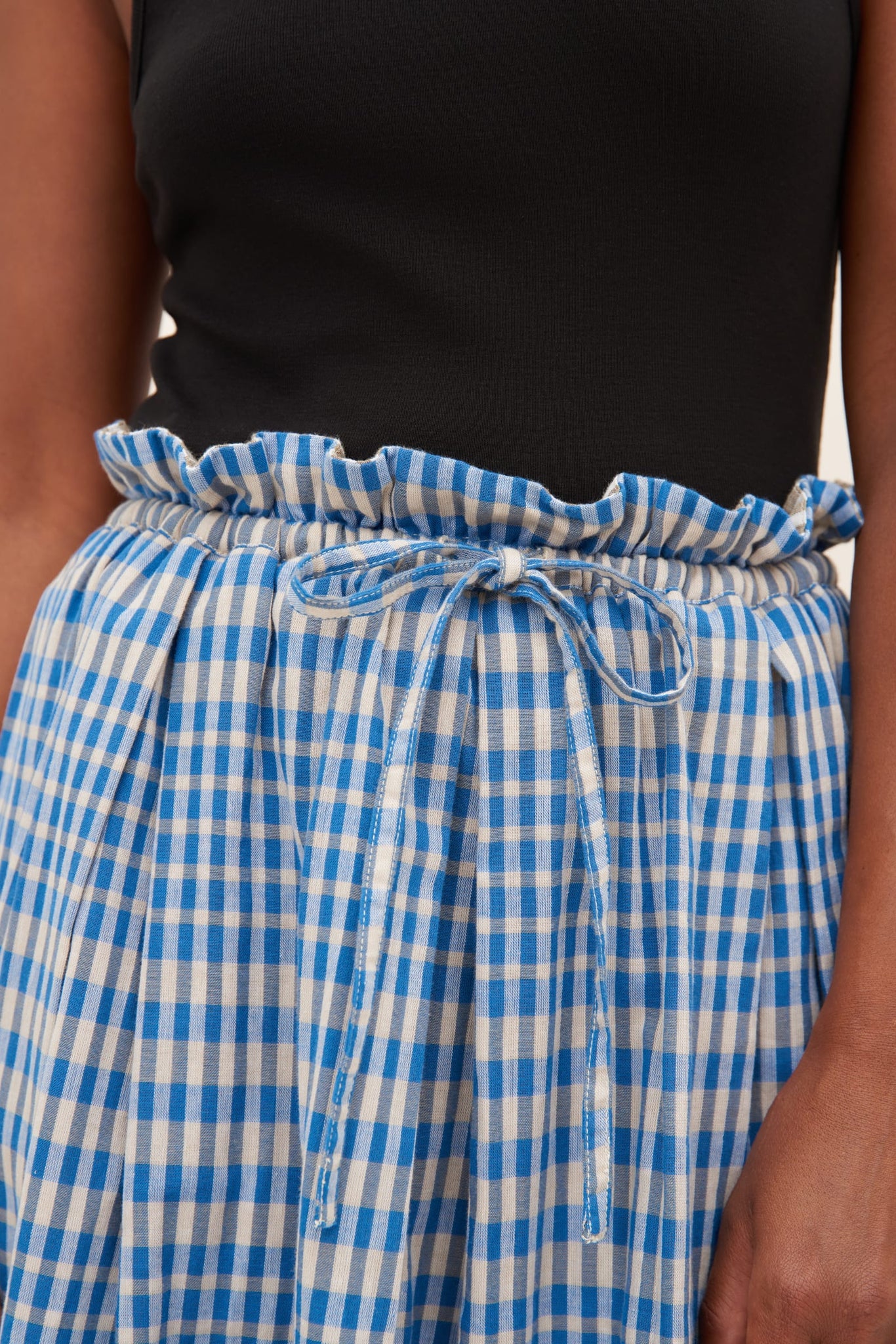 Kowtow Cove Skirt - Blue Check