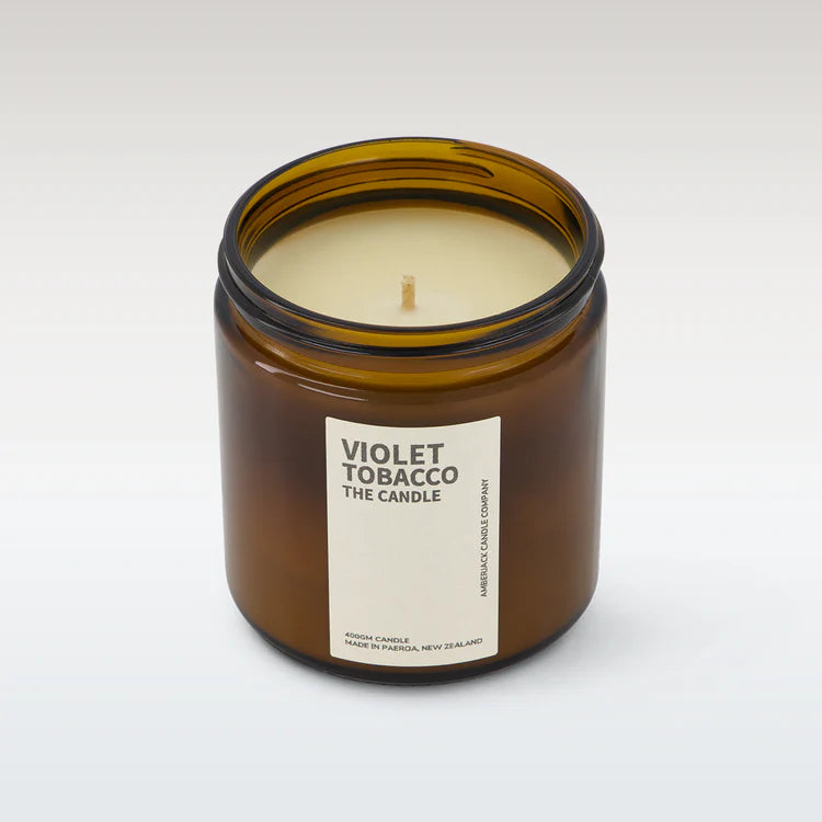 Amberjack Large Candle - Violet Tobacco