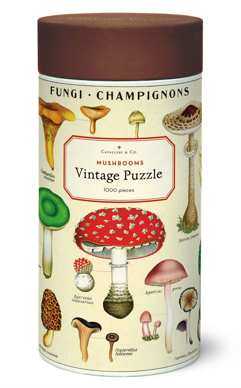 Cavallini & Co Vintage Puzzle - Mushrooms