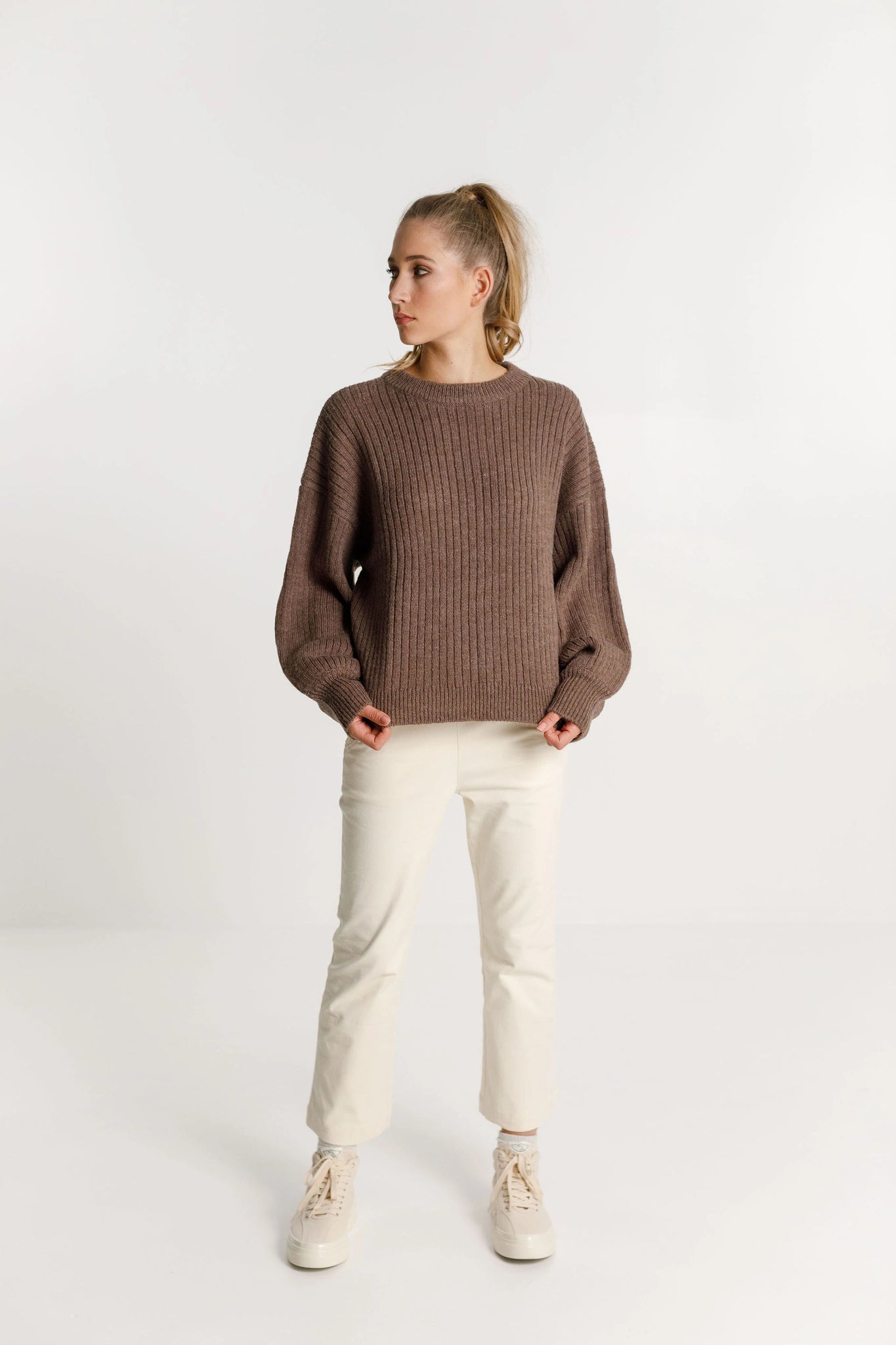 Thing Thing Emmie Knit - French Brown LUCKY LAST 14