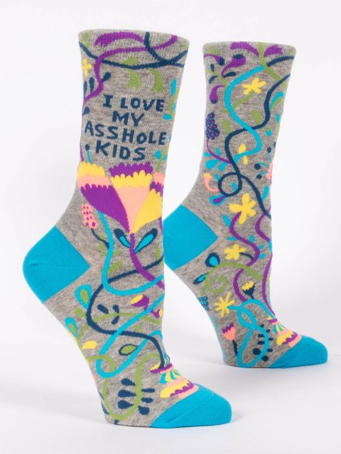 Blue Q women’s socks - Love My Asshole Kids