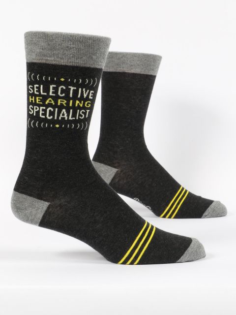 Blue Q Men’s Socks - Selective Hearing Specialist