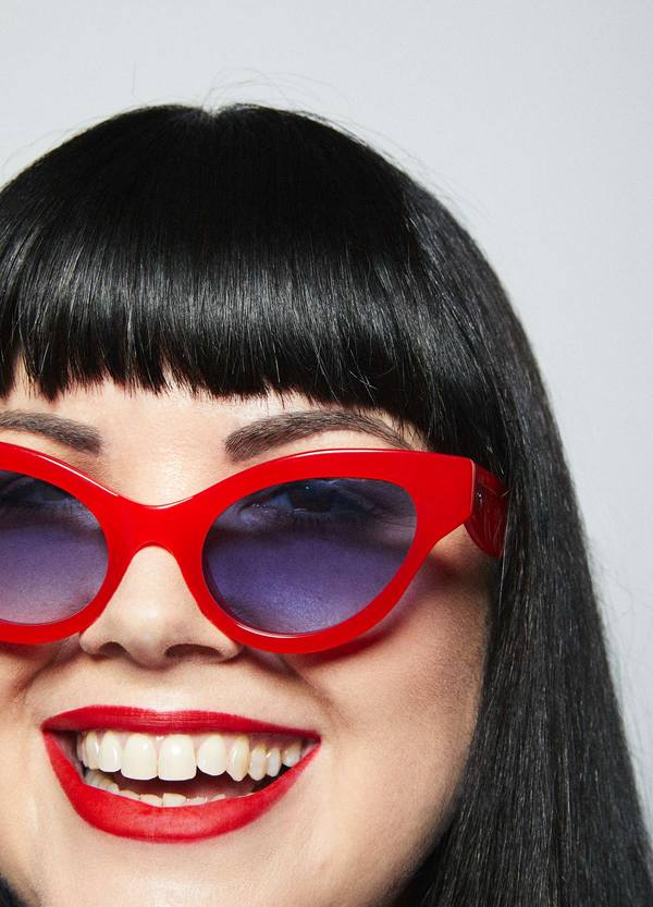 Georgia Perry Betty Sunglasses - Lipstick Red