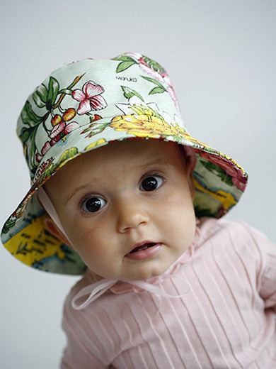 Dishy floral child's hat