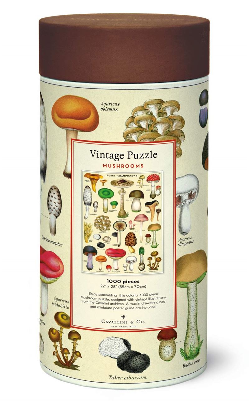 Cavallini & Co Vintage Puzzle - Mushrooms