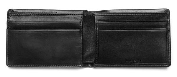 Status Anxiety Men's Jonah wallet in black open