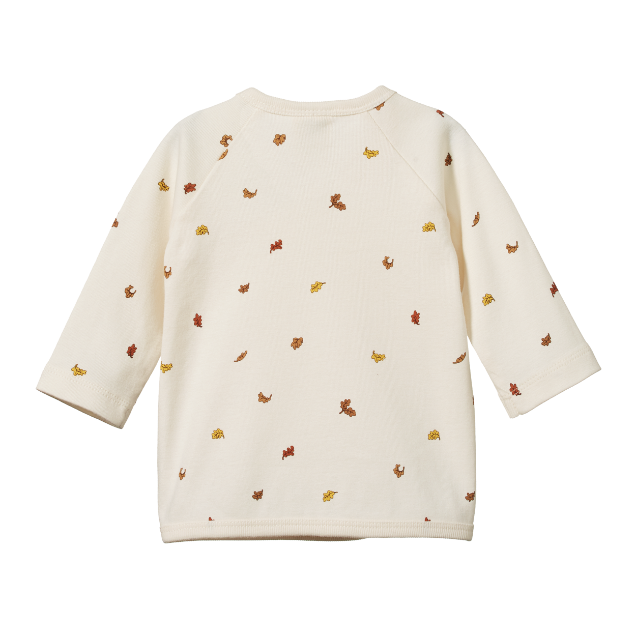 Nature Baby Long Sleeve Kimono Jacket -  Leaf Print